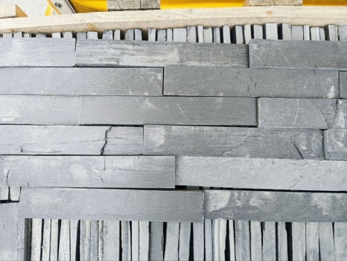 Плитка чёрная из натурального камня фасадная 30 см * 5 см, толщина 7 мм -30 мм купить в Михайловске