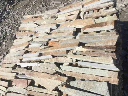 Горбушка златолит золотистый для облицовки купить в Михайловске