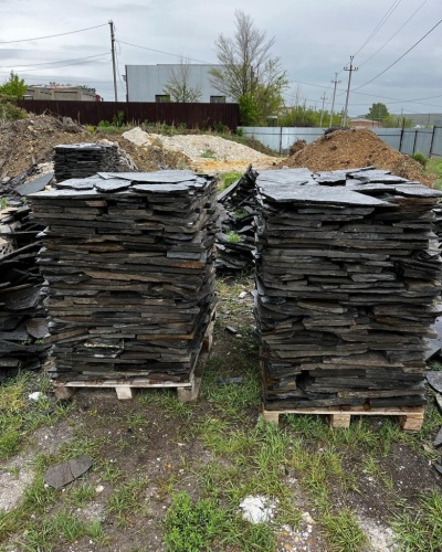 купить чёрный плитняк златолит